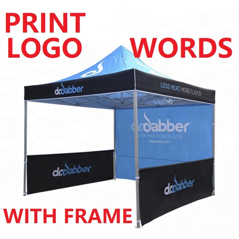 FREE DESIGN!! TENT PRINT/TENT CUSTOMIZE 8x8 10x10/ 80cm top roof Canvas + frame market canopy/night market/kanvas kanopy/kain kanopi