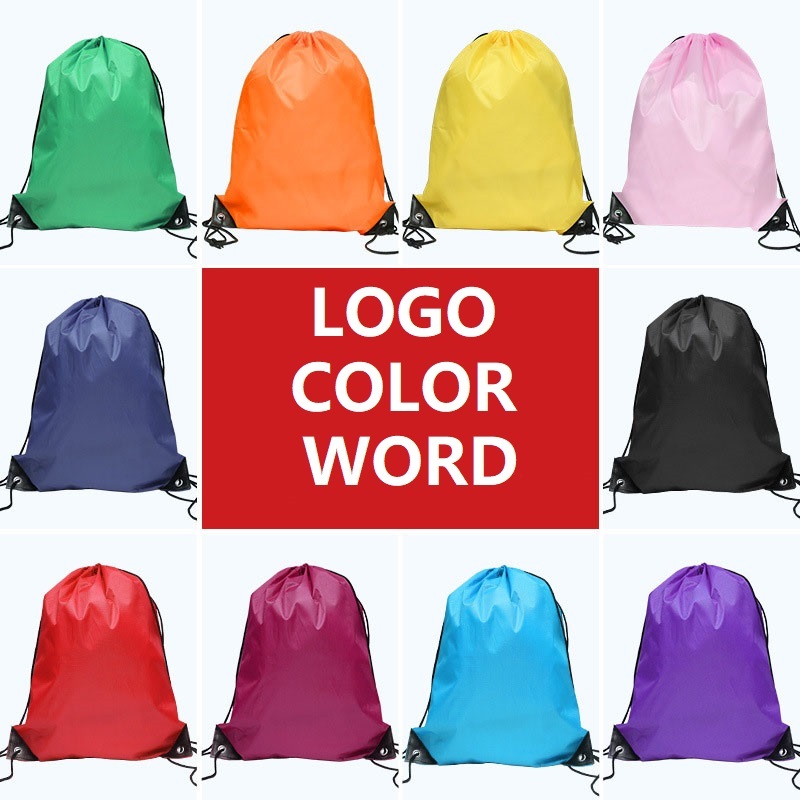 Custom Print Logo (Water proof/No fade)Sport Drawstring Backpack Draw String Bag string bag Gym bag
