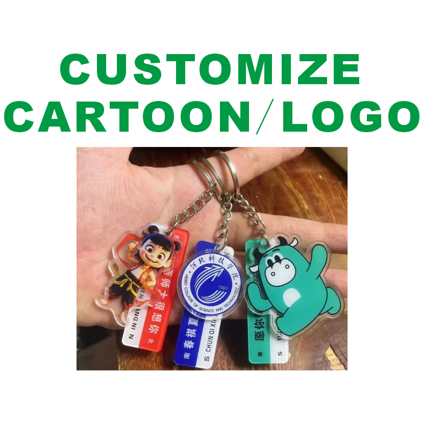 CustomAnimation Personalized Keychain Custom Design Acrylic Keychain Pendant