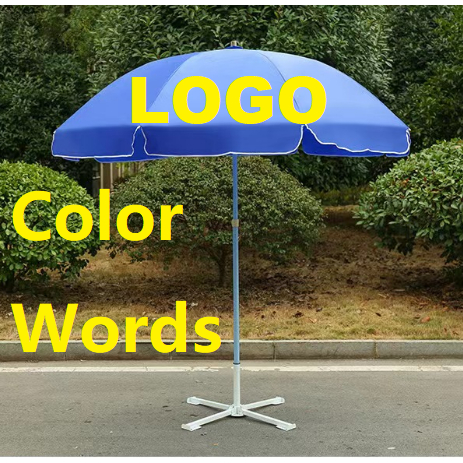 Parasol LOGO print customize print Garden umbrella Parasol umbrella outdoor promotion advertising